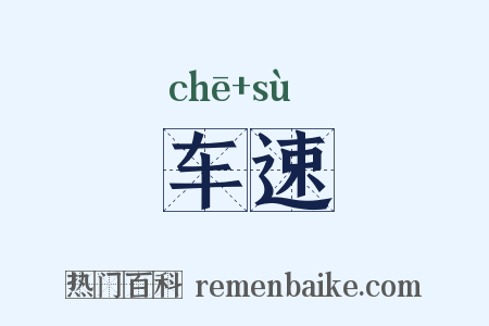 车速是什么意思的图片
